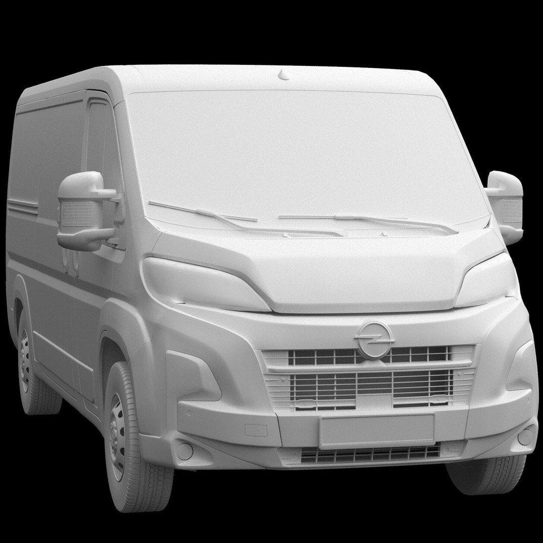 2024 Opel Movano 3D Model – Detailed Interior Low Roof Van, FBX, OBJ - View 14