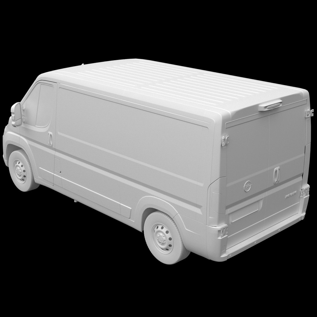 2024 Opel Movano 3D Model – Detailed Interior Low Roof Van, FBX, OBJ - View 15