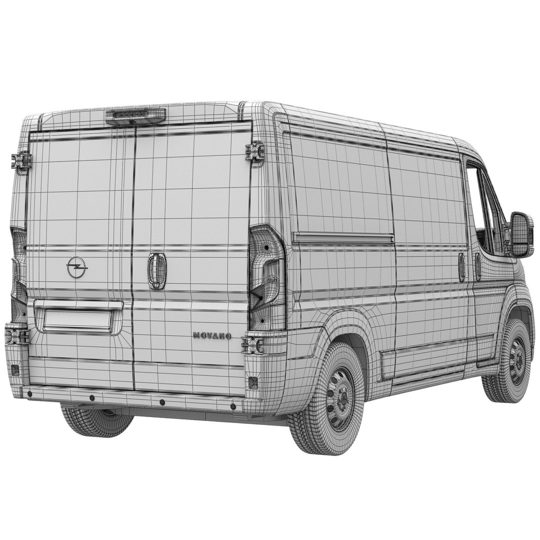 2024 Opel Movano 3D Model – Detailed Interior Low Roof Van, FBX, OBJ - View 16