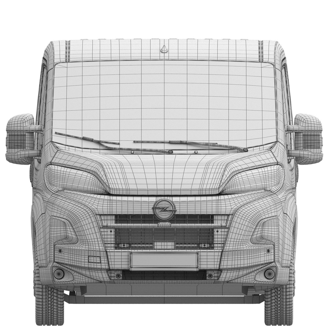 2024 Opel Movano 3D Model – Detailed Interior Low Roof Van, FBX, OBJ - View 18