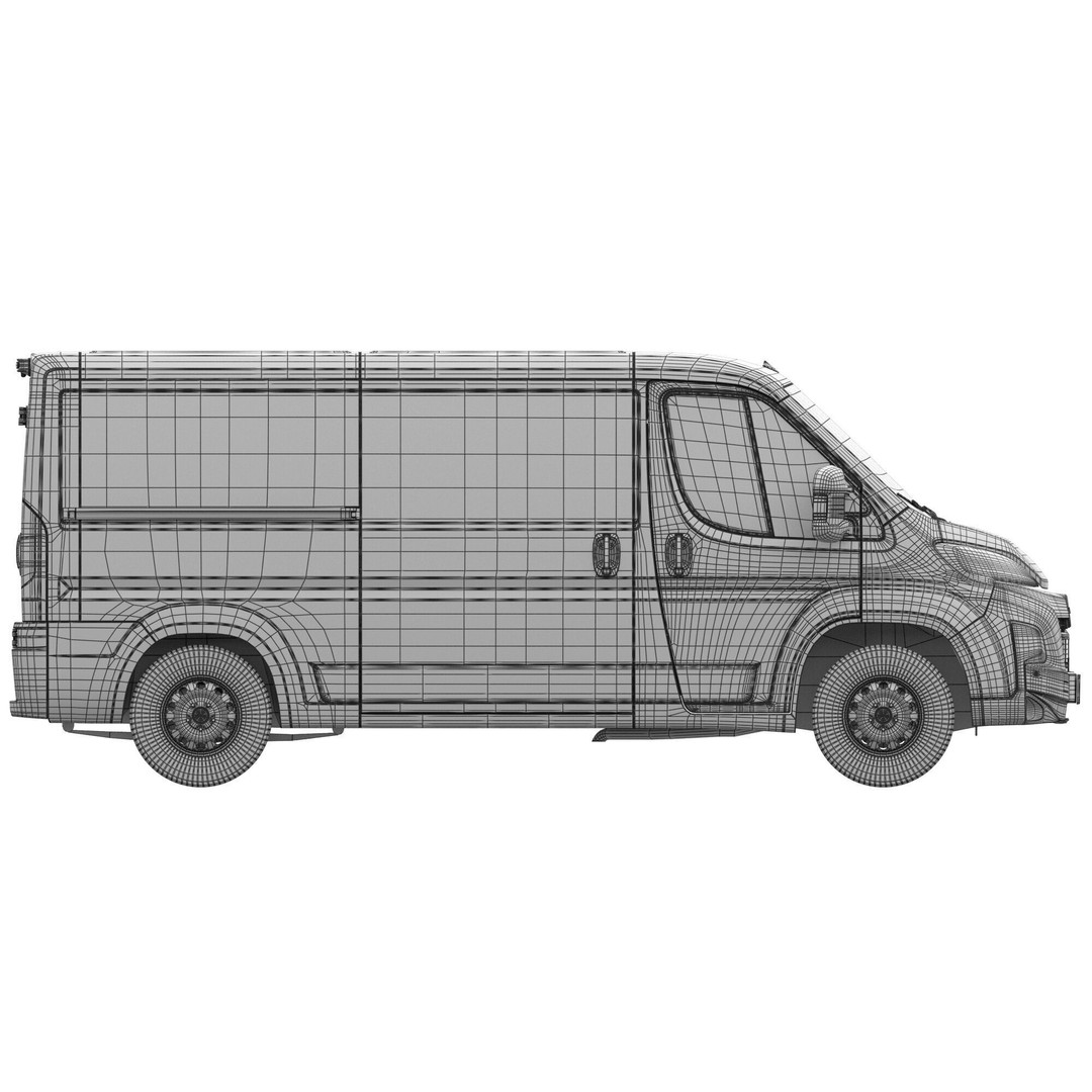 2024 Opel Movano 3D Model – Detailed Interior Low Roof Van, FBX, OBJ - View 20