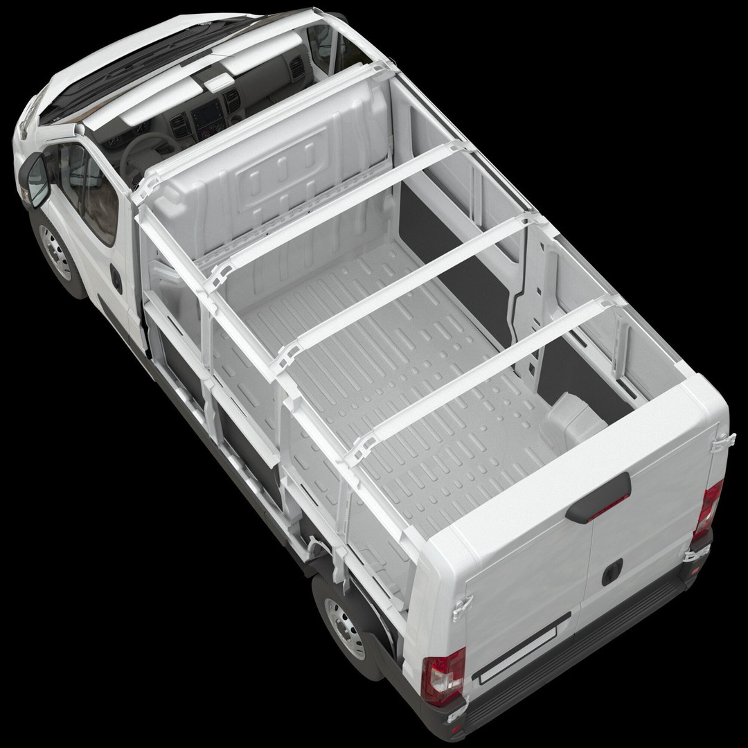 2024 Opel Movano 3D Model – Detailed Interior Low Roof Van, FBX, OBJ - View 23
