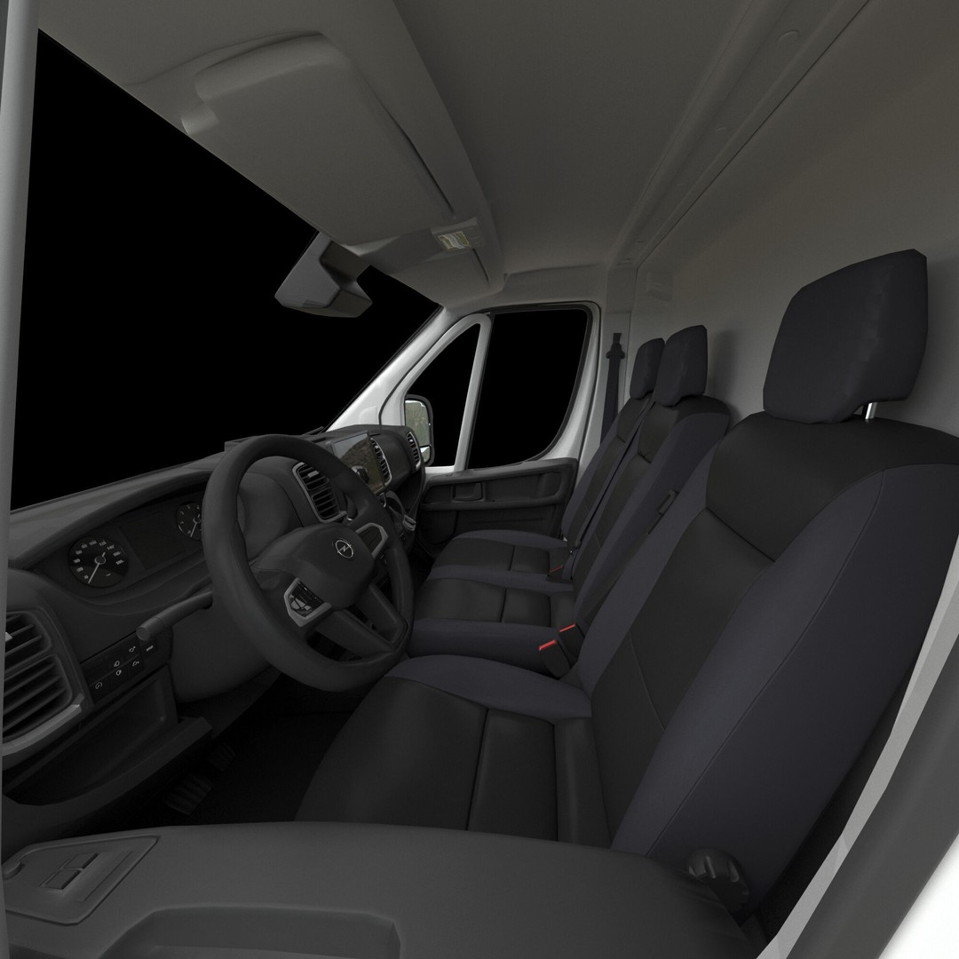2024 Opel Movano 3D Model – Detailed Interior Low Roof Van, FBX, OBJ - View 27