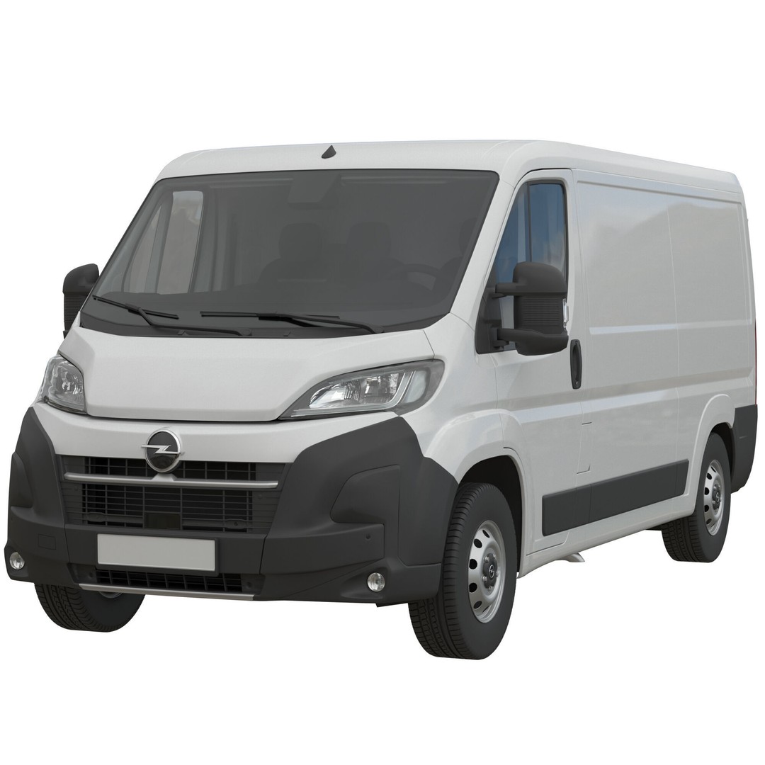 2024 Opel Movano 3D Model – Detailed Interior Low Roof Van, FBX, OBJ - View 3