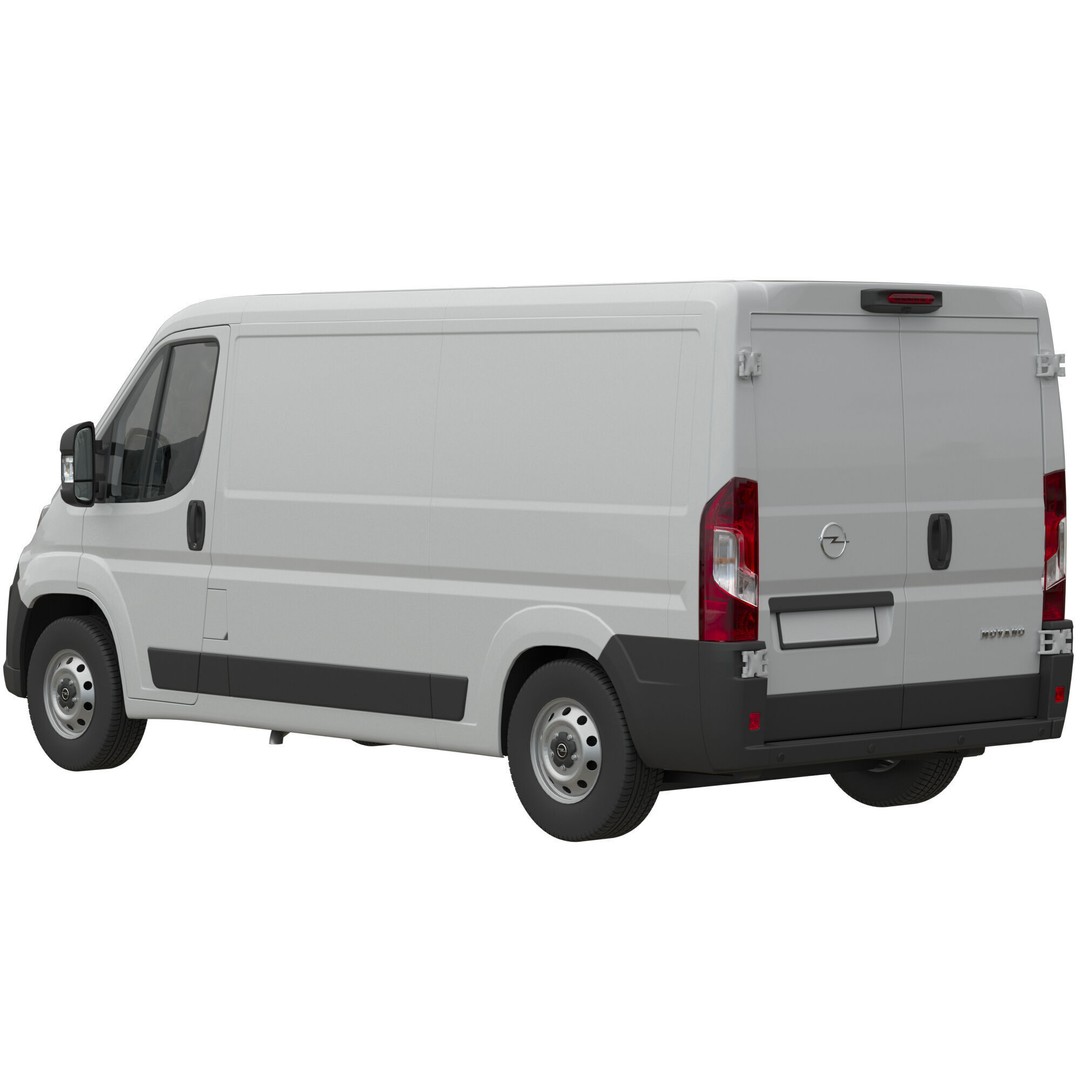 2024 Opel Movano 3D Model – Detailed Interior Low Roof Van, FBX, OBJ - View 4