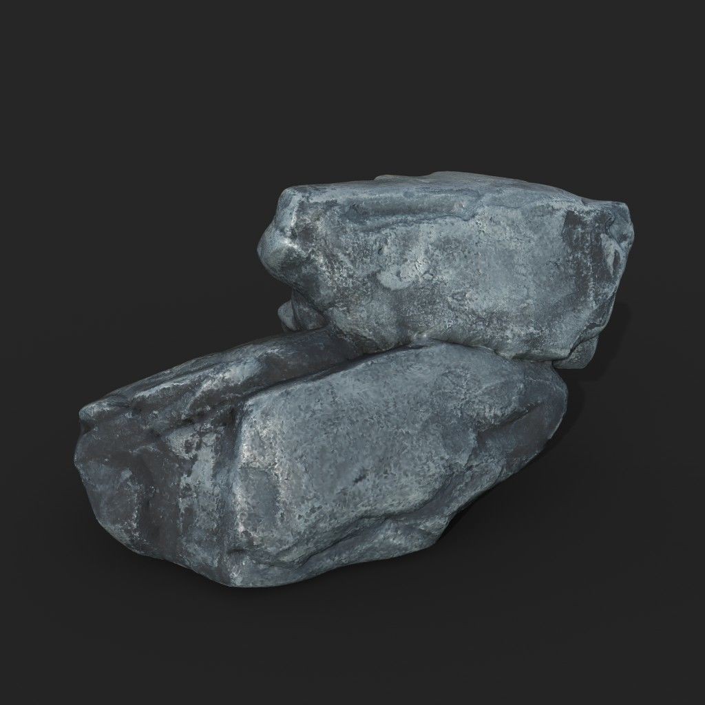 High Poly Boulder 3D Model – Realistic Rock Asset, FBX, PBR - View 5