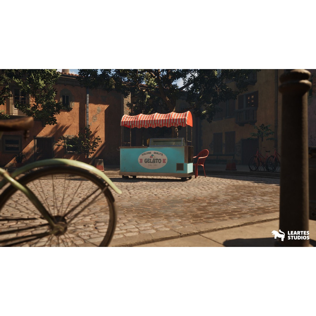 Italian Alley Environment 3D Model – Low Poly Game Ready Asset, FBX - View 12