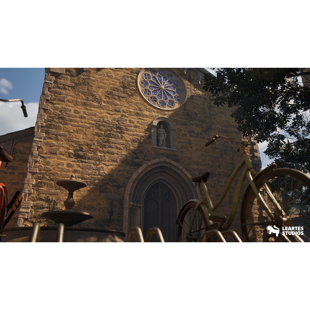 Italian Alley Environment 3D Model – Low Poly Game Ready Asset, FBX - View 9