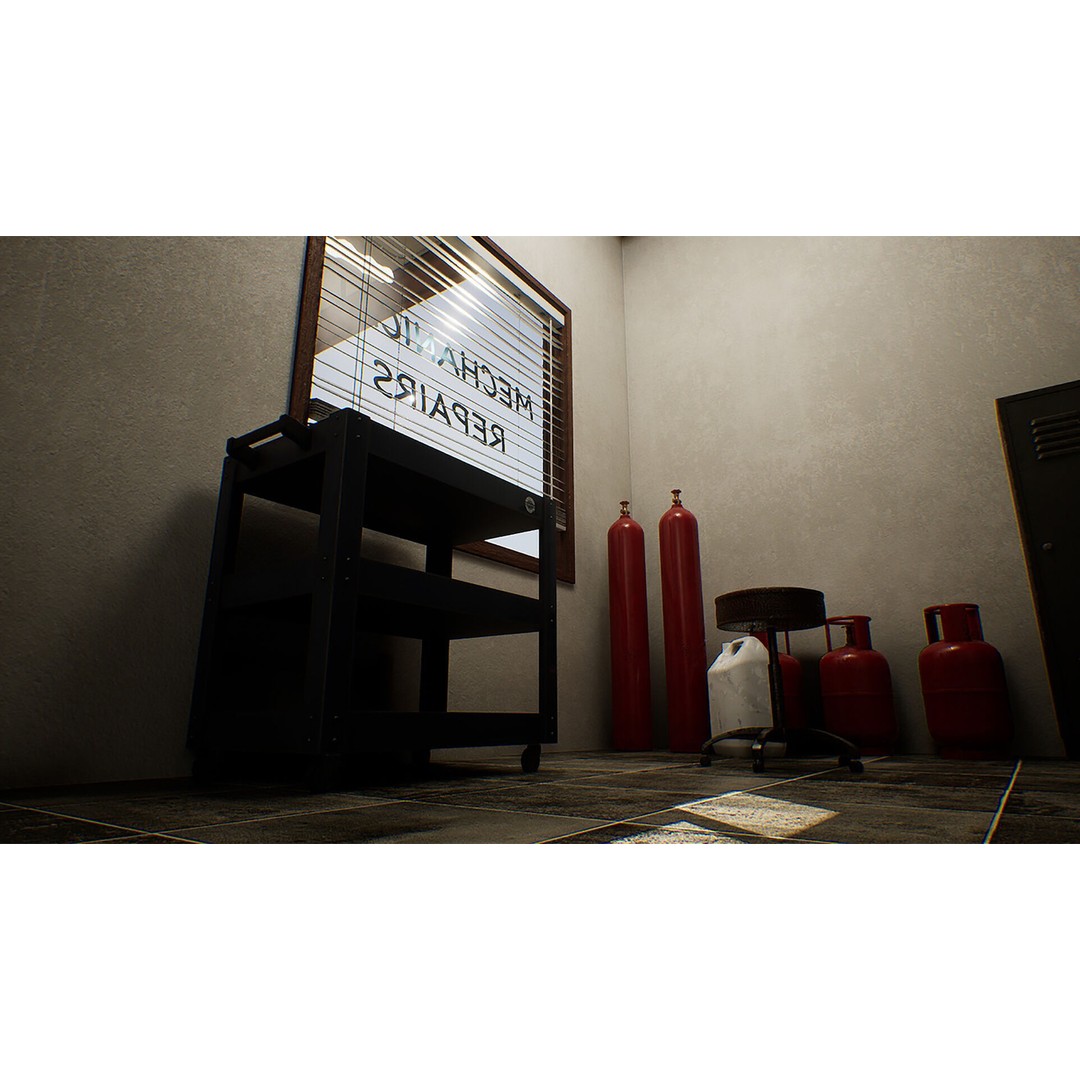 Gas Station 3D Model – Low Poly Game Asset, PBR, Unreal Engine - View 5