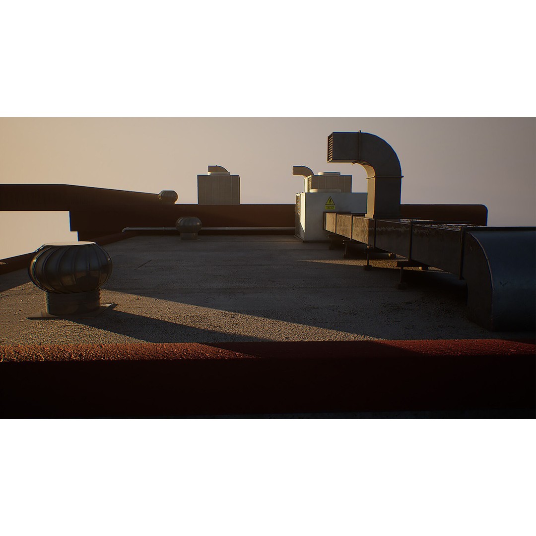 Gas Station 3D Model – Low Poly Game Asset, PBR, Unreal Engine - View 6