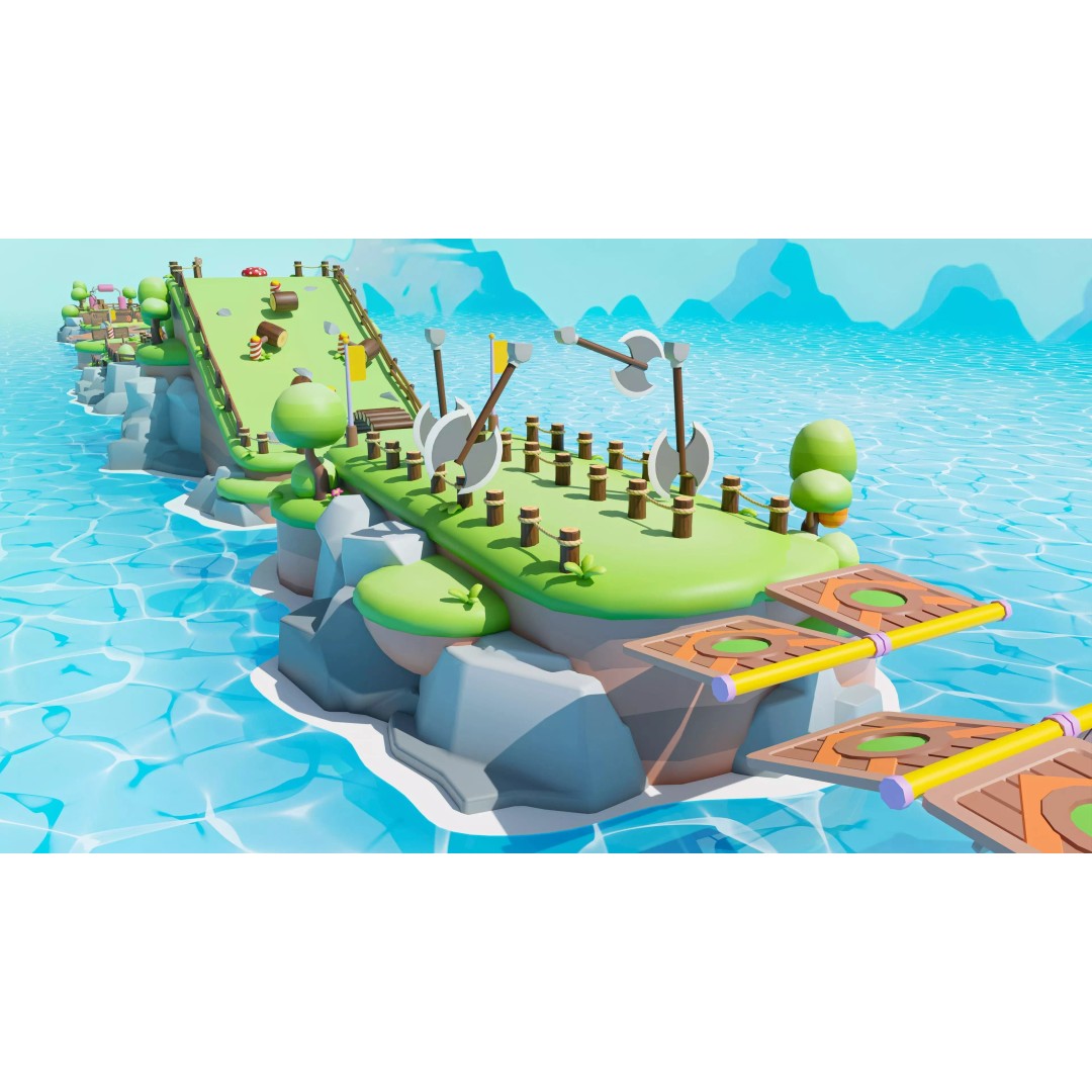 Platformer Deathrun 3D Model – Low Poly Game Asset, FBX, PBR - View 16