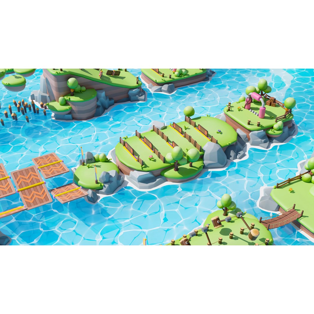 Platformer Deathrun 3D Model – Low Poly Game Asset, FBX, PBR - View 18
