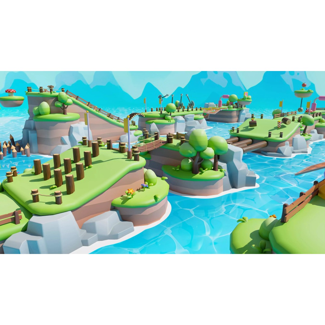 Platformer Deathrun 3D Model – Low Poly Game Asset, FBX, PBR - View 24