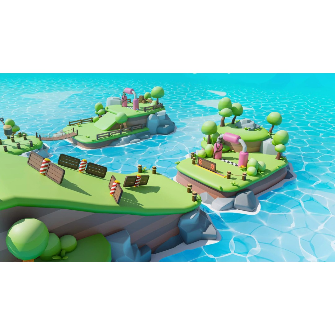 Platformer Deathrun 3D Model – Low Poly Game Asset, FBX, PBR - View 26