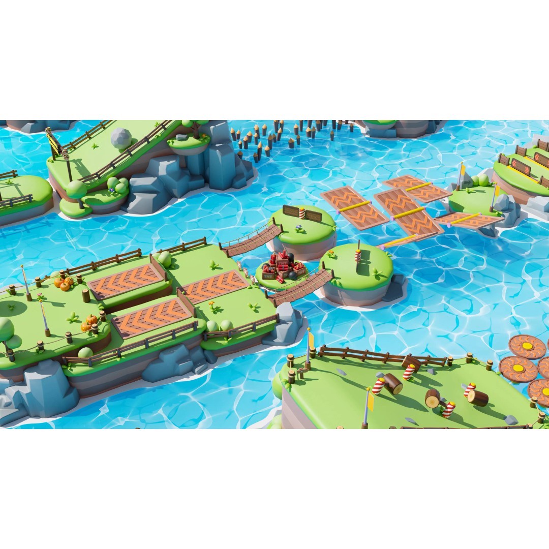 Platformer Deathrun 3D Model – Low Poly Game Asset, FBX, PBR - View 27
