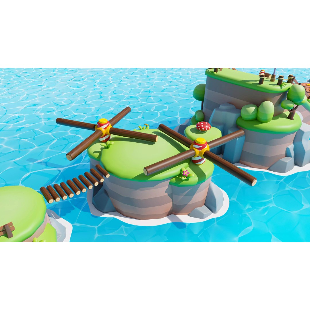 Platformer Deathrun 3D Model – Low Poly Game Asset, FBX, PBR - View 29