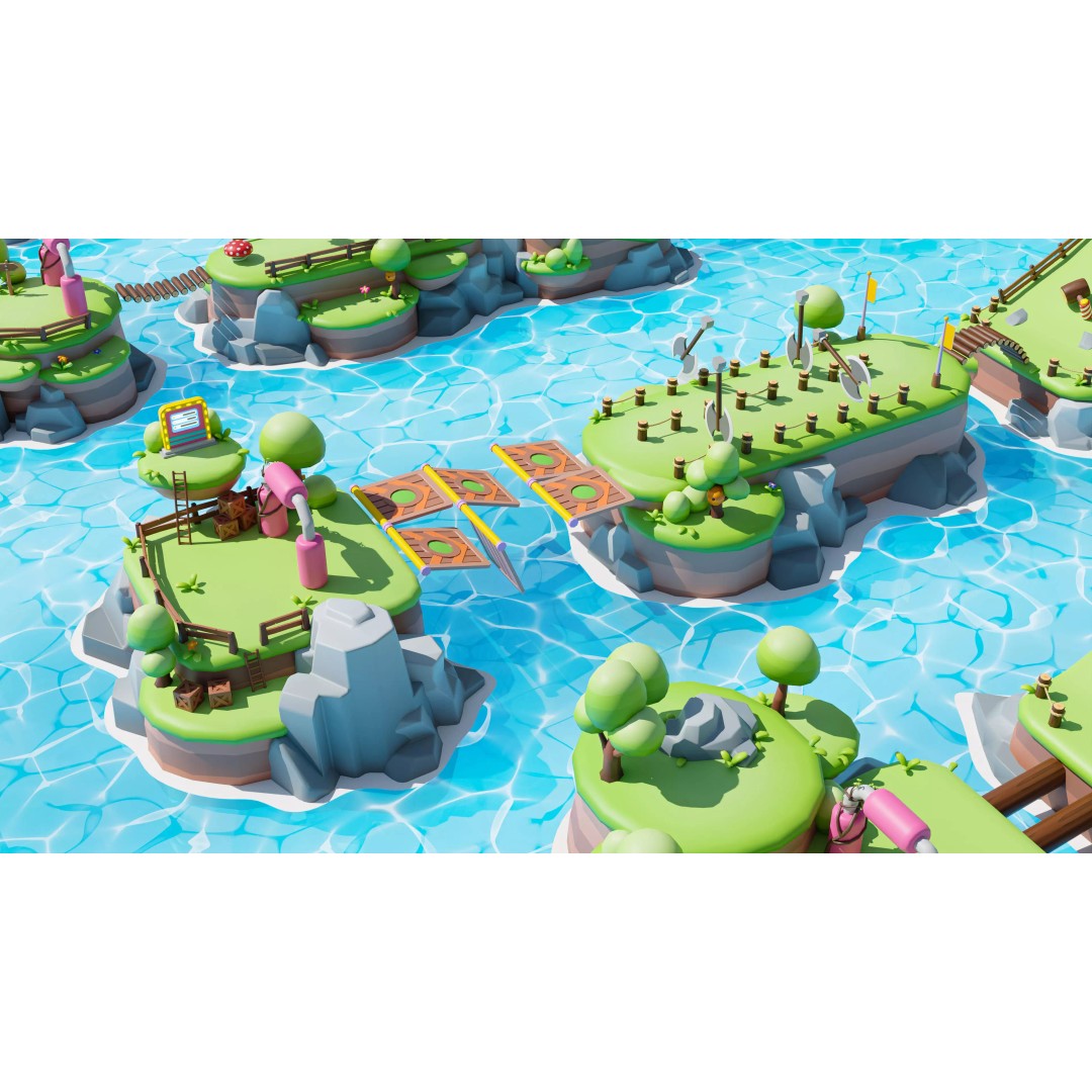 Platformer Deathrun 3D Model – Low Poly Game Asset, FBX, PBR - View 36