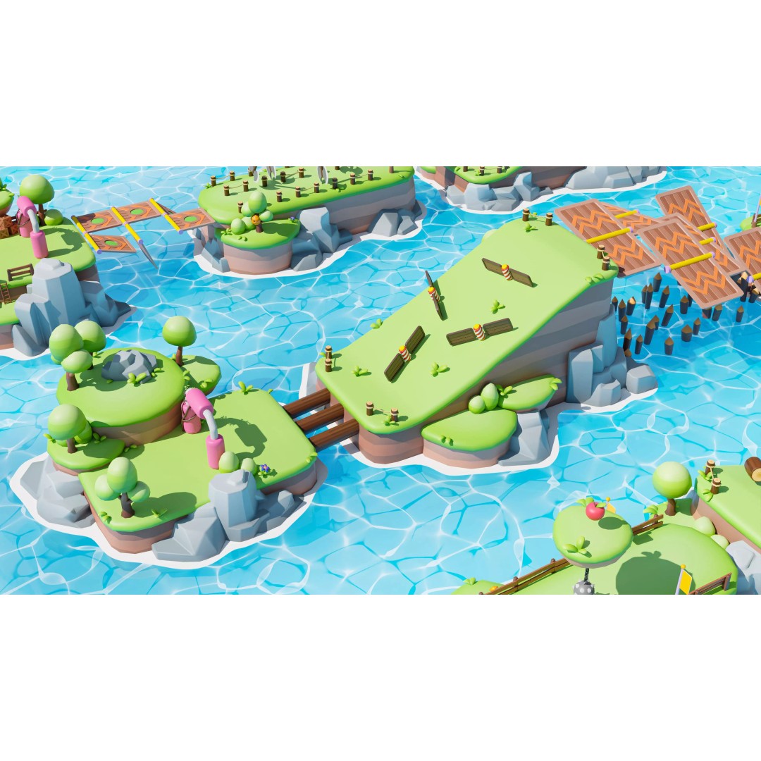 Platformer Deathrun 3D Model – Low Poly Game Asset, FBX, PBR - View 39