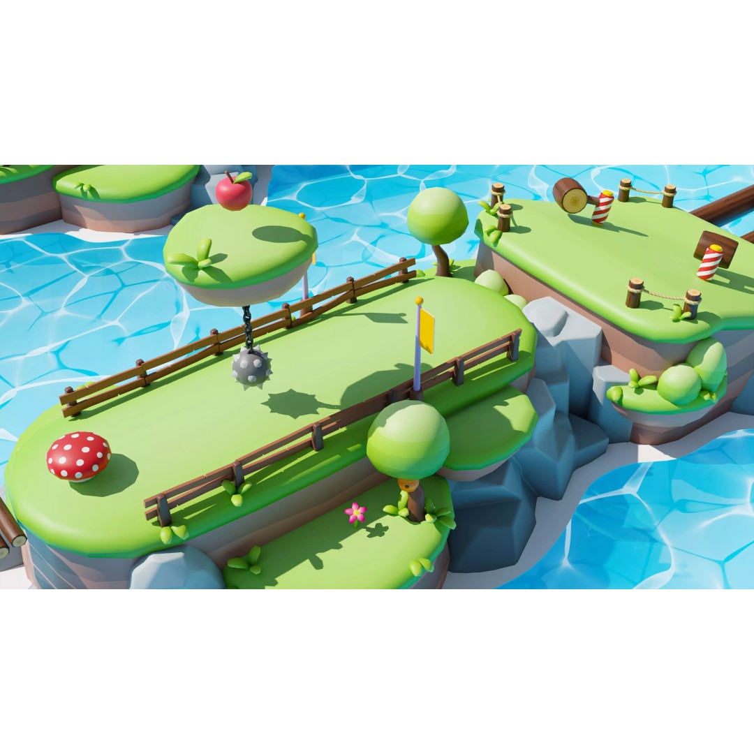 Platformer Deathrun 3D Model – Low Poly Game Asset, FBX, PBR - View 44
