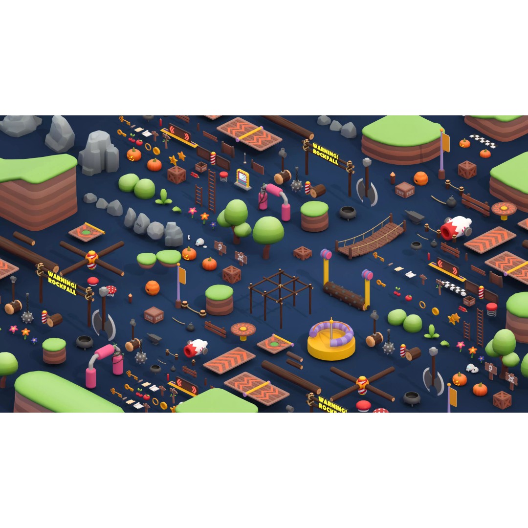 Platformer Deathrun 3D Model – Low Poly Game Asset, FBX, PBR - View 5