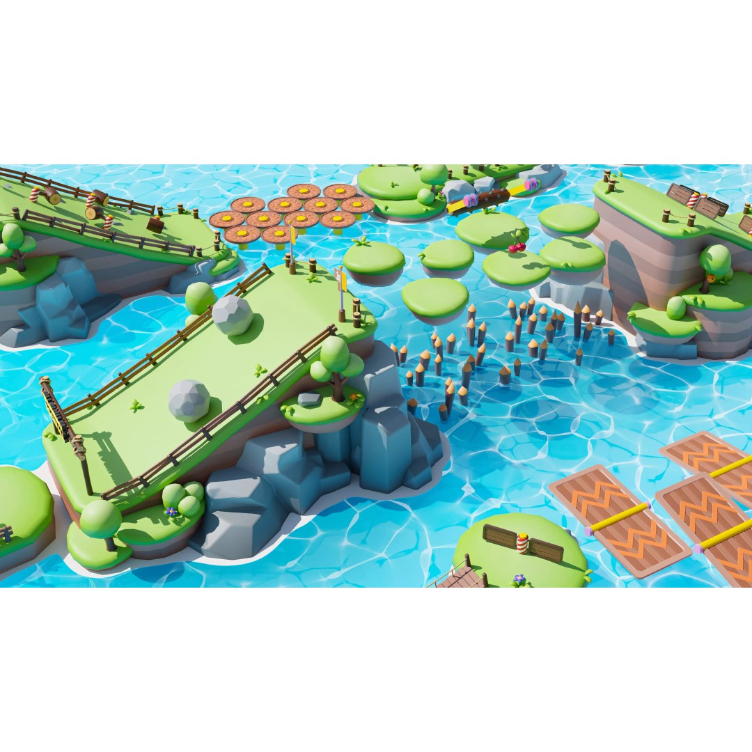 Platformer Deathrun 3D Model – Low Poly Game Asset, FBX, PBR - View 8
