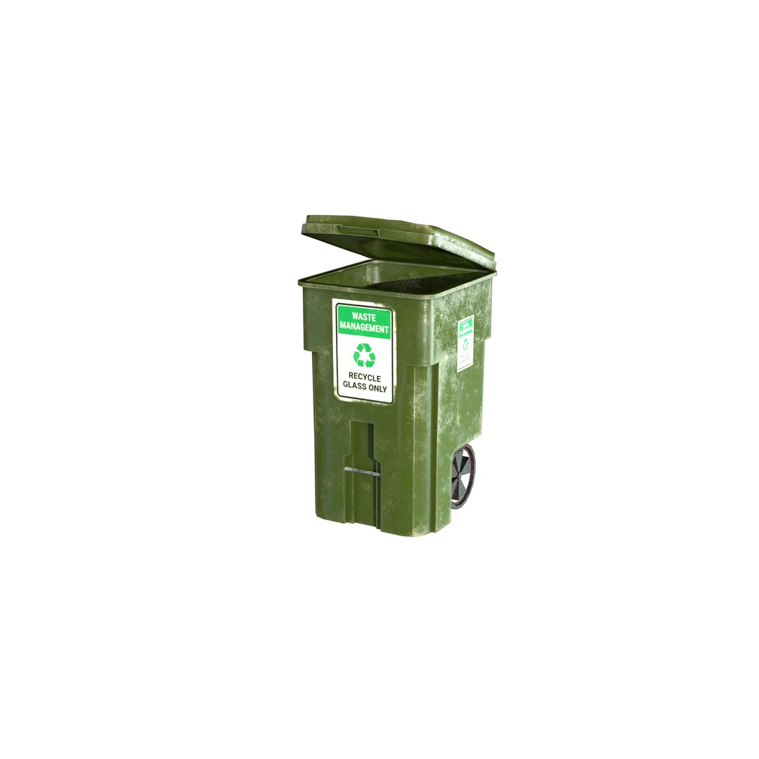 Urban Trash Pack 3D Model – Low Poly Game Asset with PBR Textures - View 10