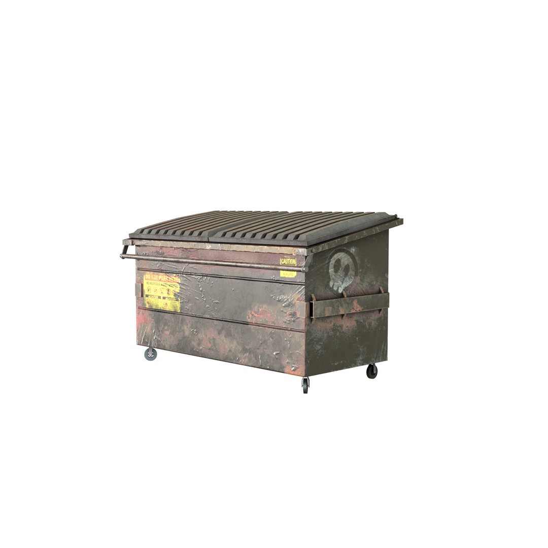 Urban Trash Pack 3D Model – Low Poly Game Asset with PBR Textures - View 16