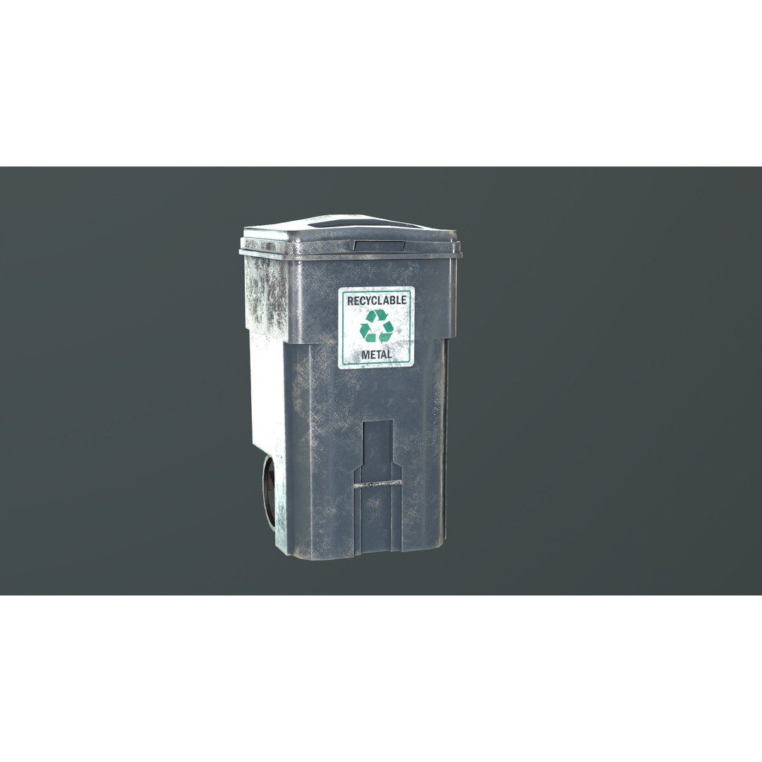 Urban Trash Pack 3D Model – Low Poly Game Asset with PBR Textures - View 20