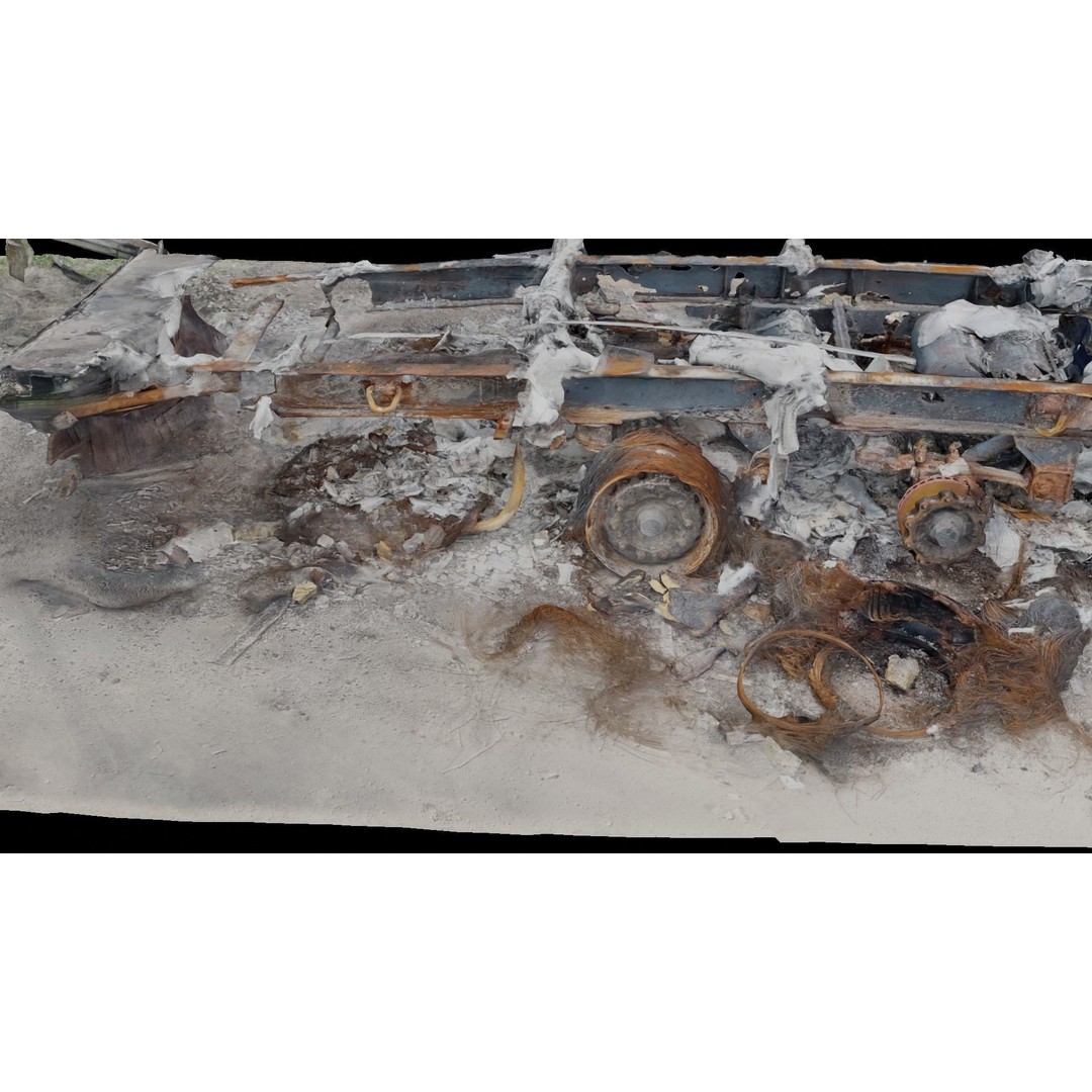 Ukraine Debris 3D Model – Low Poly Game Asset, FBX, Blender - View 12