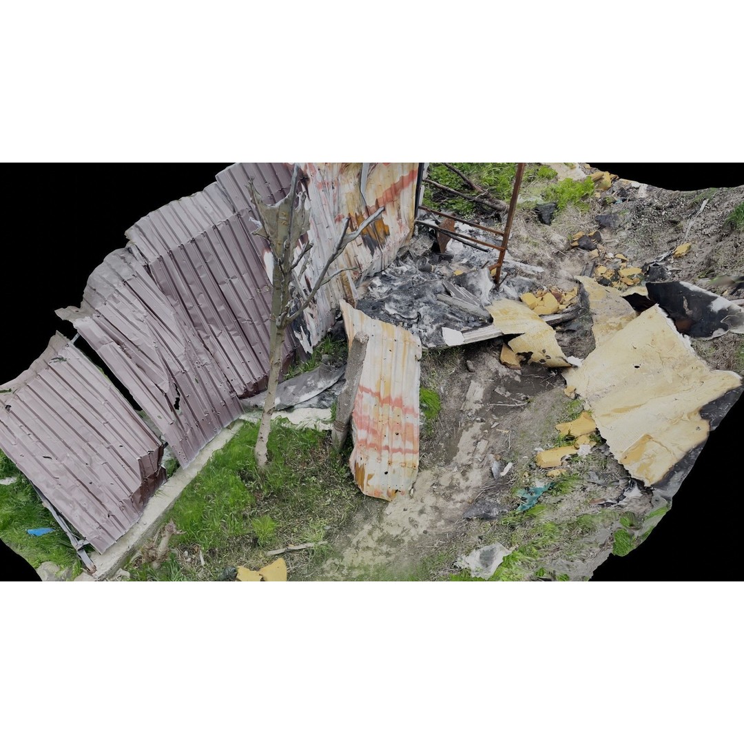 Ukraine Debris 3D Model – Low Poly Game Asset, FBX, Blender - View 16