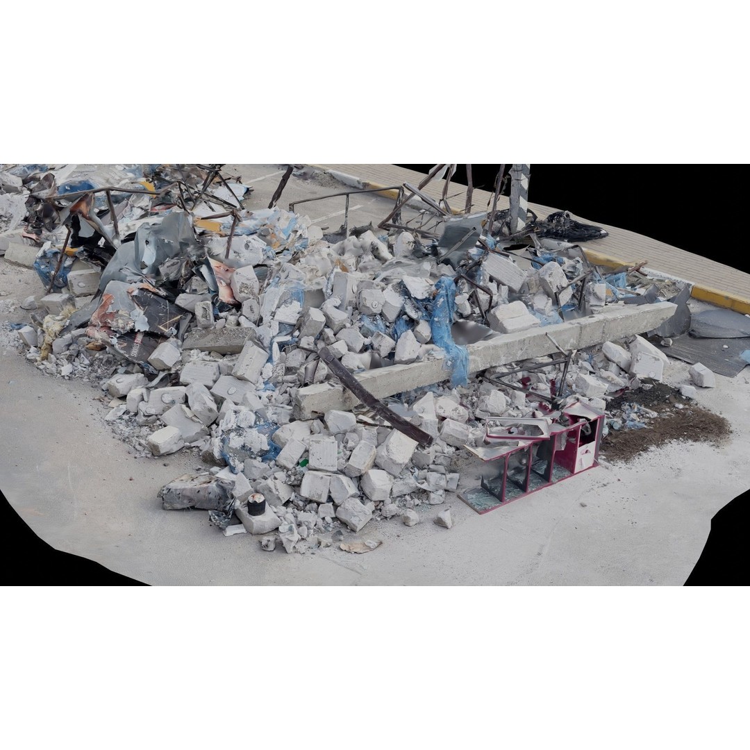 Ukraine Debris 3D Model – Low Poly Game Asset, FBX, Blender - View 17
