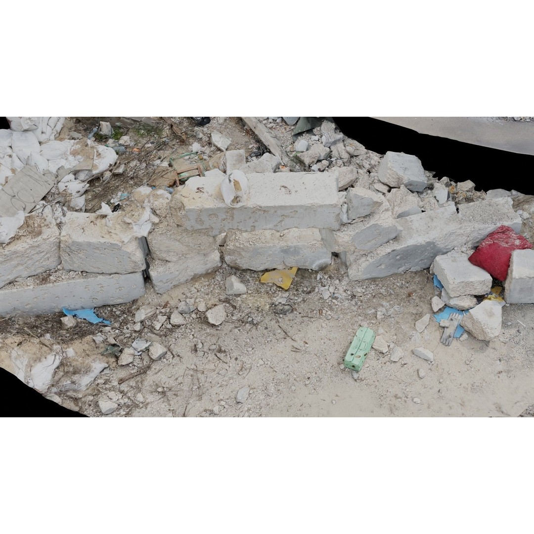 Ukraine Debris 3D Model – Low Poly Game Asset, FBX, Blender - View 18