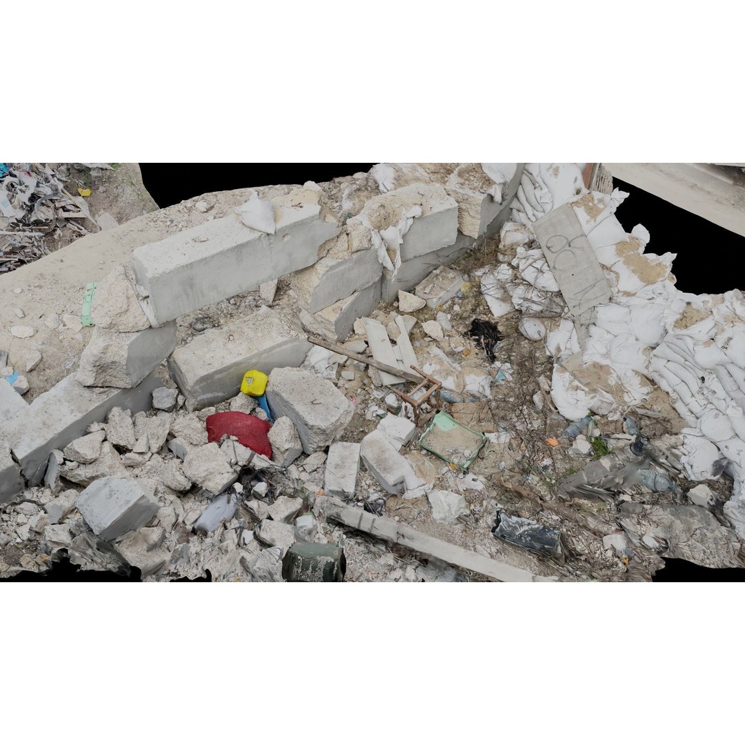 Ukraine Debris 3D Model – Low Poly Game Asset, FBX, Blender - View 19