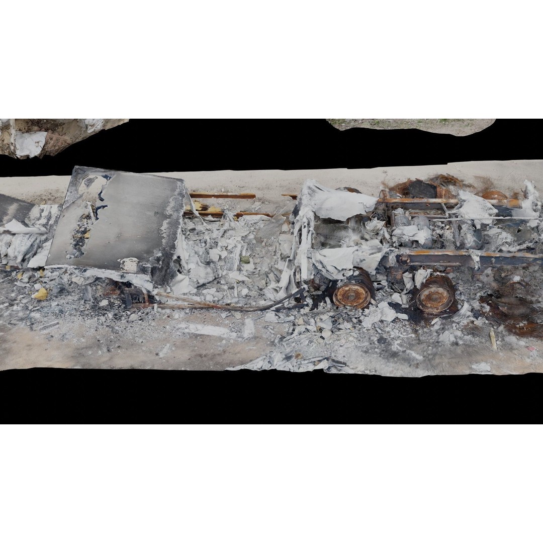 Ukraine Debris 3D Model – Low Poly Game Asset, FBX, Blender - View 21