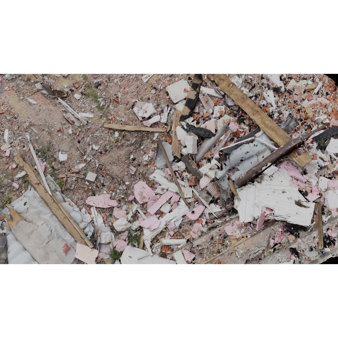 Ukraine Debris 3D Model – Low Poly Game Asset, FBX, Blender - View 27