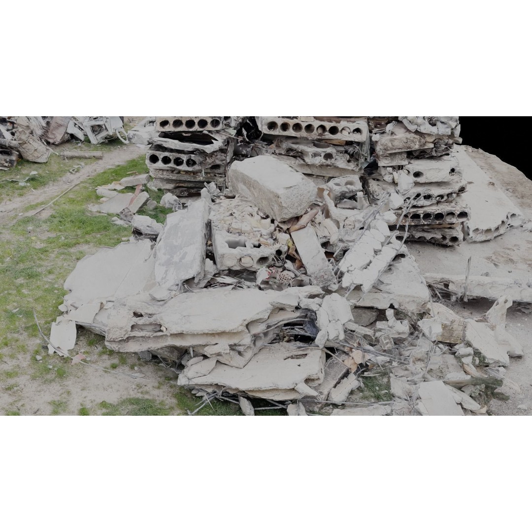 Ukraine Debris 3D Model – Low Poly Game Asset, FBX, Blender - View 5