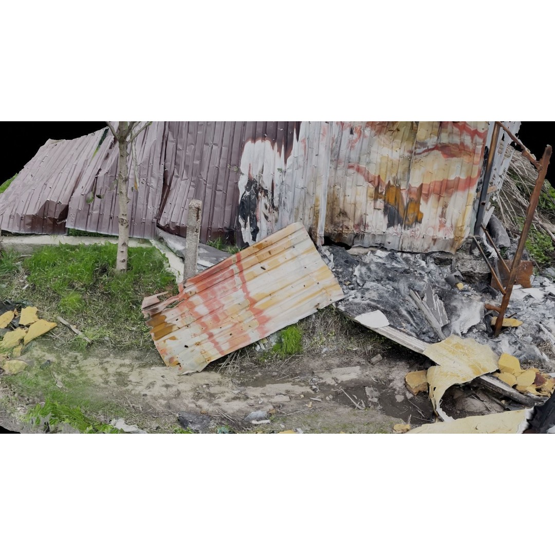 Ukraine Debris 3D Model – Low Poly Game Asset, FBX, Blender - View 9