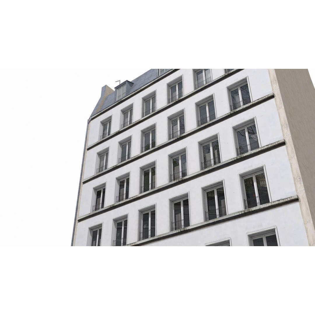 Paris House Collection 3D Model – Low Poly Photorealistic City Set, FBX