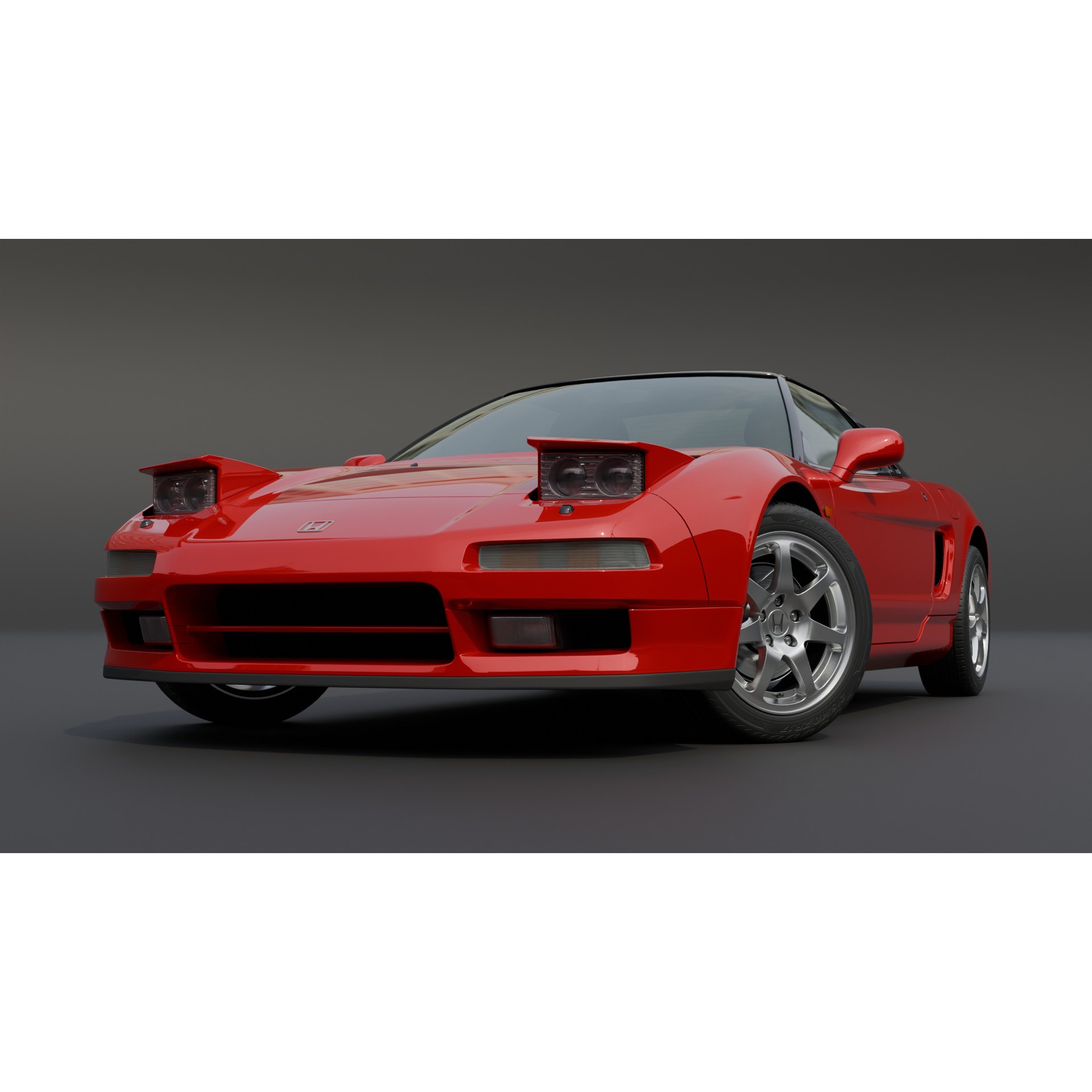 Honda NSX 1st Generation - Rigged 3D Model - View 3