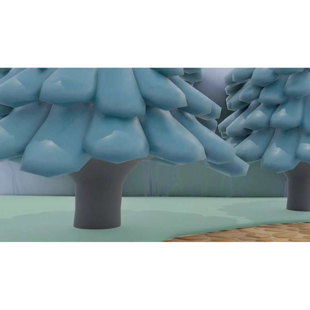 Whimsical Village Scene 3D Model – PBR Environment for Blender - View 7