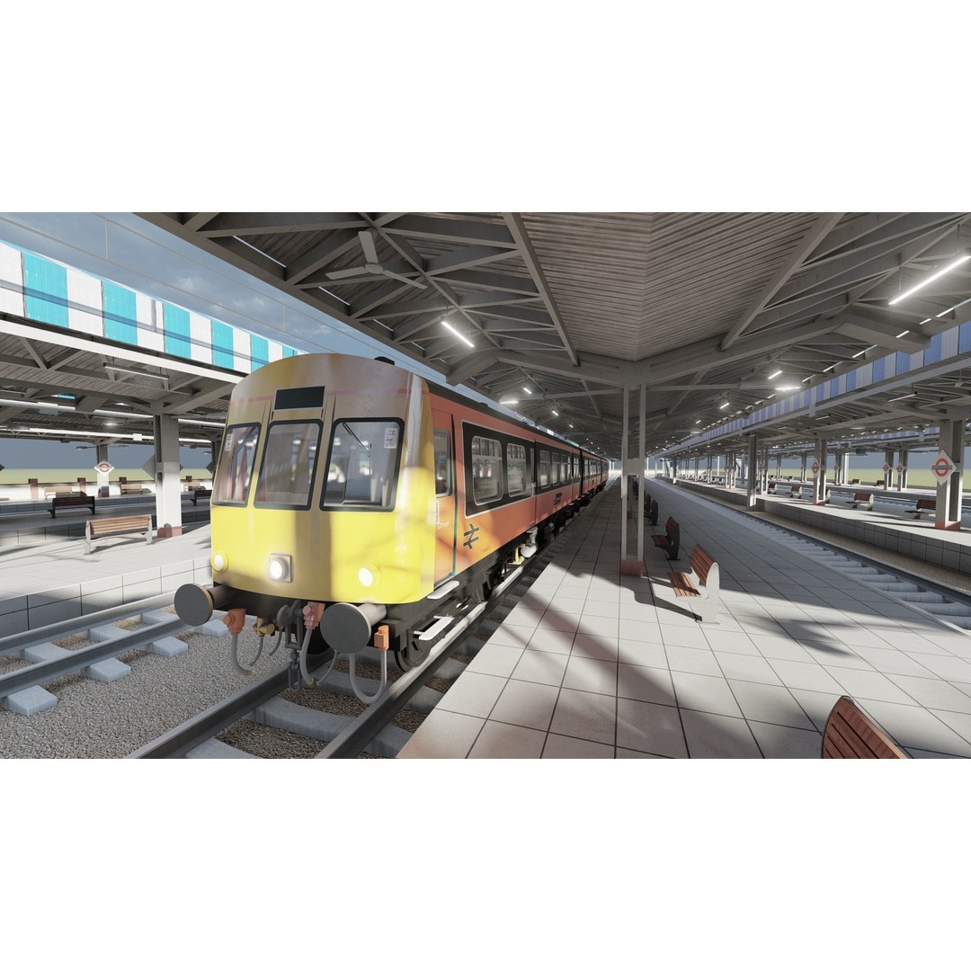 Fictional Train Depot 3D Model – Detailed Train Station Asset, FBX - View 27