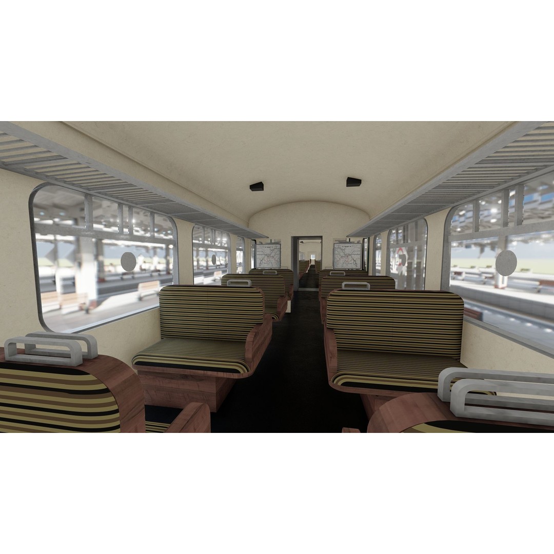 Fictional Train Depot 3D Model – Detailed Train Station Asset, FBX - View 28