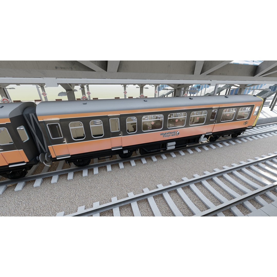 Fictional Train Depot 3D Model – Detailed Train Station Asset, FBX - View 30