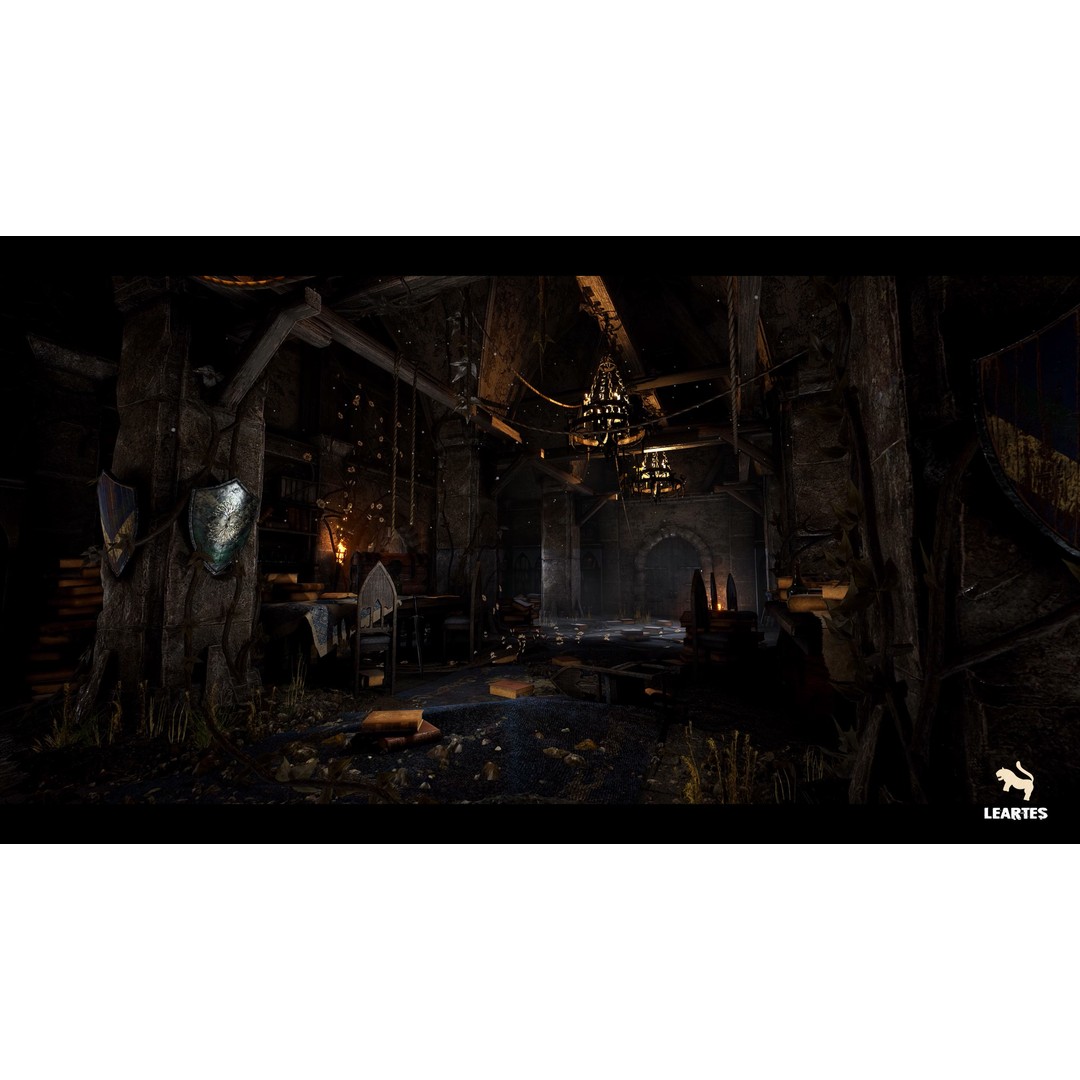 Medieval Castle Village 3D Model – Low Poly Environment, FBX, Game Ready - View 15