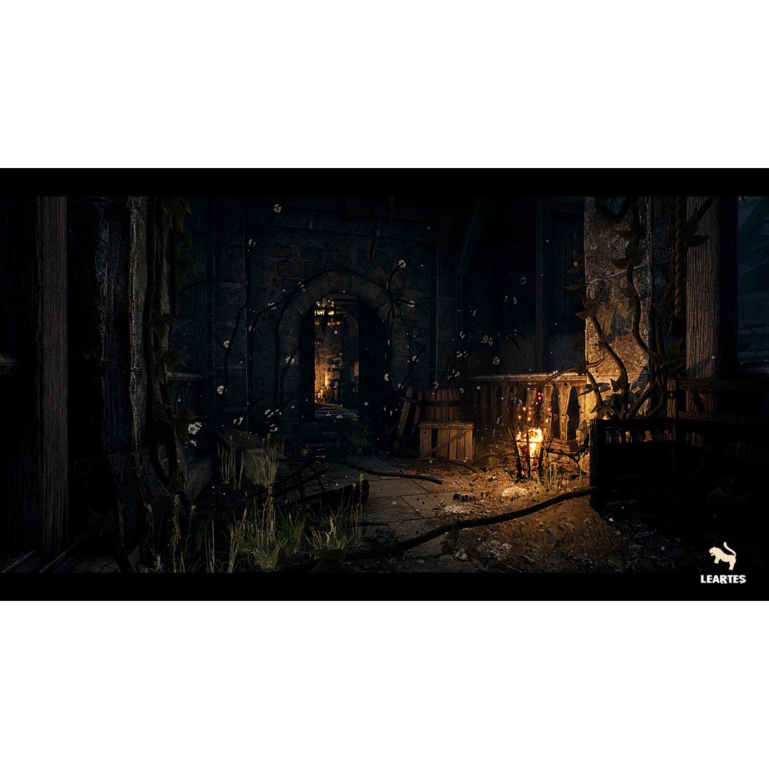 Medieval Castle Village 3D Model – Low Poly Environment, FBX, Game Ready - View 8