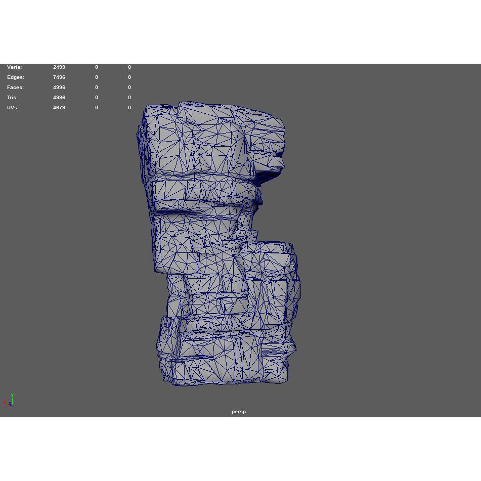 Layered Cliff Rock 3D Model – Low Poly PBR Landscape Asset, FBX/OBJ - View 18