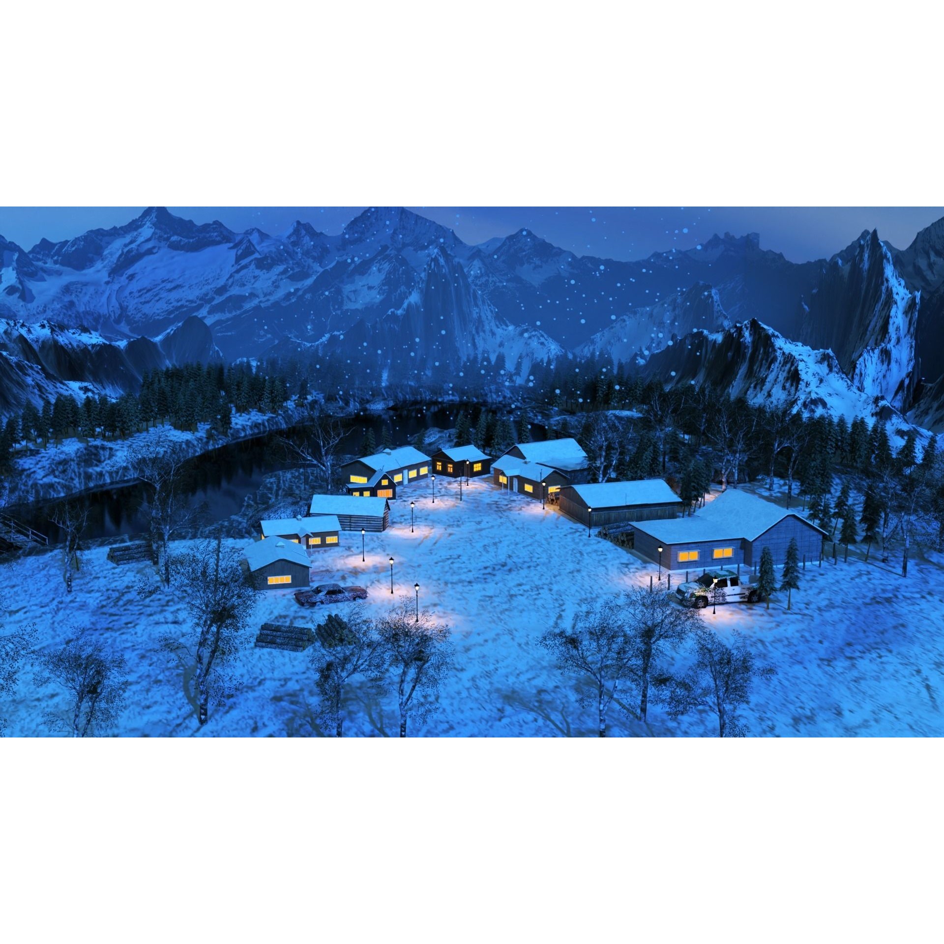 Lauterbrunnen - Low-Poly Game-Ready 3D Model - View 13