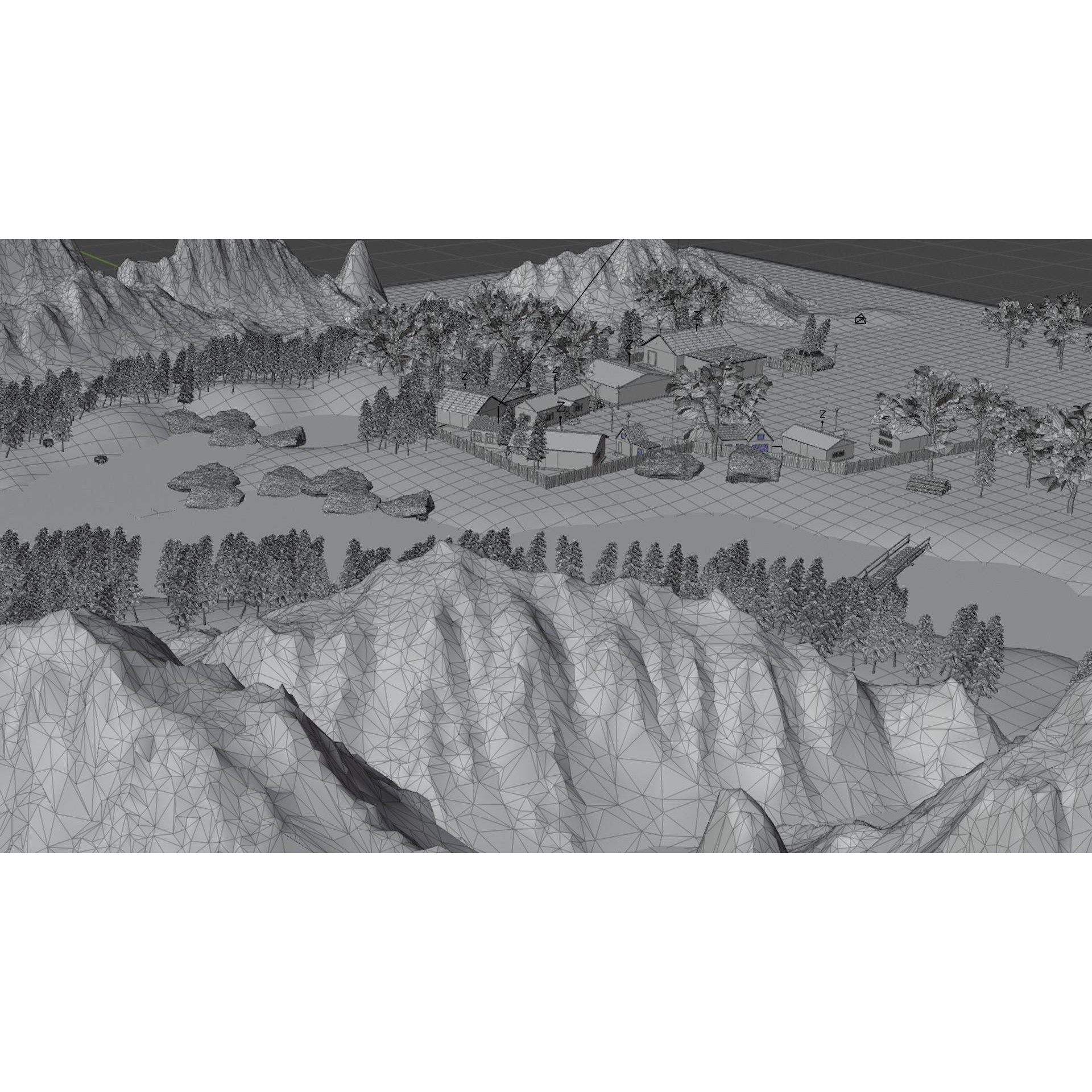 Lauterbrunnen - Low-Poly Game-Ready 3D Model - View 38