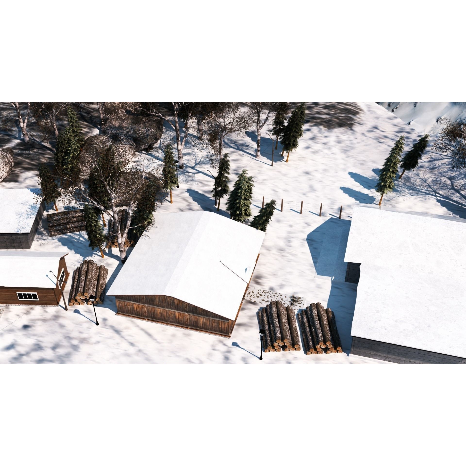 Lauterbrunnen - Low-Poly Game-Ready 3D Model - View 5