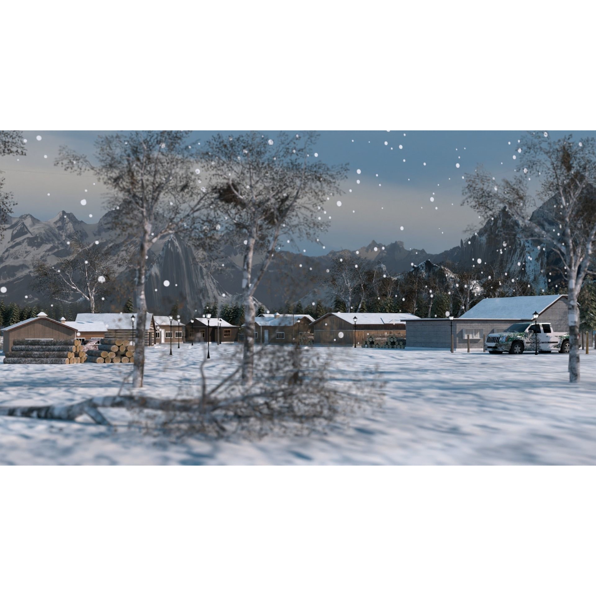 Lauterbrunnen - Low-Poly Game-Ready 3D Model - View 7